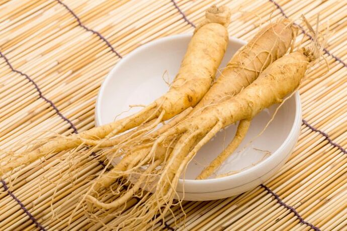 Ginseng root to increase potency