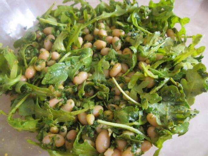 Pine nuts with rocket to increase potency